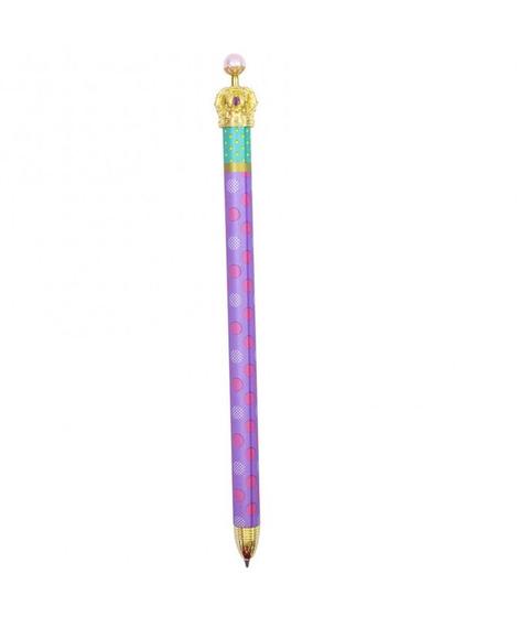 Imagem de Caneta Cor Roxa Metal Rollerball Princesa Coroa 0.7mm