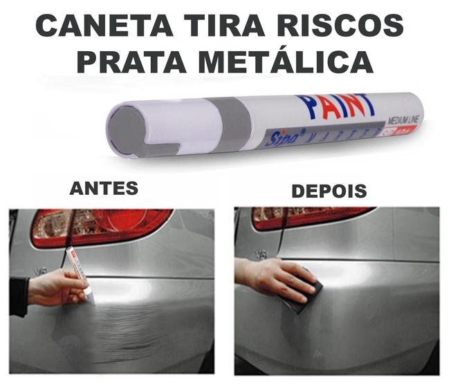 Imagem de Caneta de rotoque em riscos pintura automotiva cor vermelha