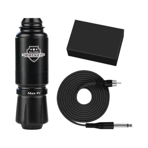 Imagem de Caneta de Tatuagem Rotativa para Iniciantes com Cartucho de Agulha e Conector RCA