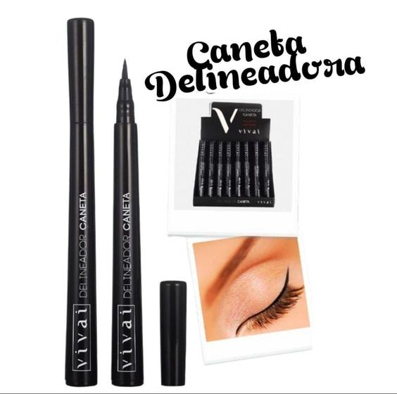 Imagem de Caneta delineador prova dagua Olhos Profissional Vivai