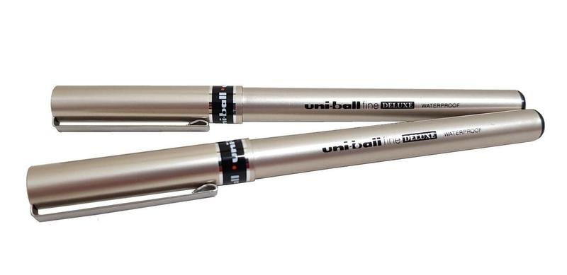 Imagem de Caneta Deluxe Fine Kit 2 Canetas Preta /ul Uni-Ball 0.7Mm