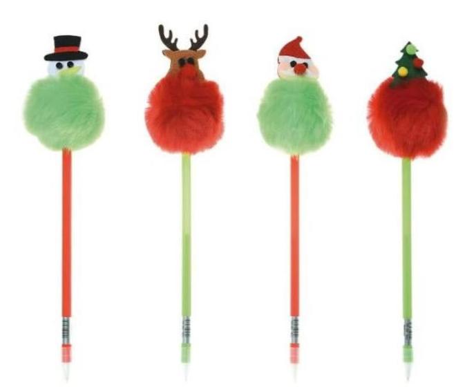 Imagem de Caneta esfer natal sort clr 19cm (papelaria) c/1 un   1100083