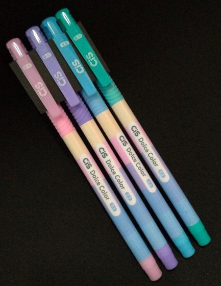 Imagem de Caneta esferográfica 0.5mm Dolce Color (Kit com 4 cores)  - Cis