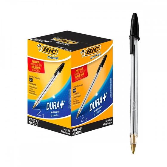 Imagem de Caneta Esferografica Bic Cristal Preta ./ Kit Com 50 Peças