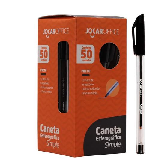 Imagem de Caneta Esferográfica Com Ponta Média Simple Vermelha, Azul Preta 1.0mm