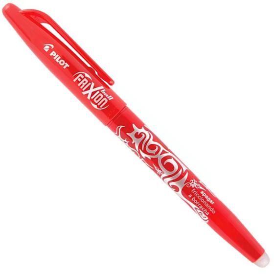 Caneta Esferográfica Escreve e Apaga Pilot 0.7mm Ponta Fina Vermelha ...