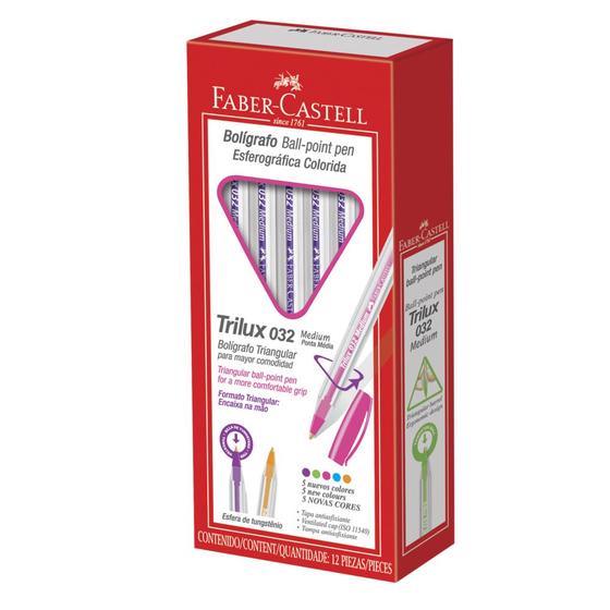 Imagem de Caneta Esferografica Trilux 1.0m Roxo 12un Faber Castell