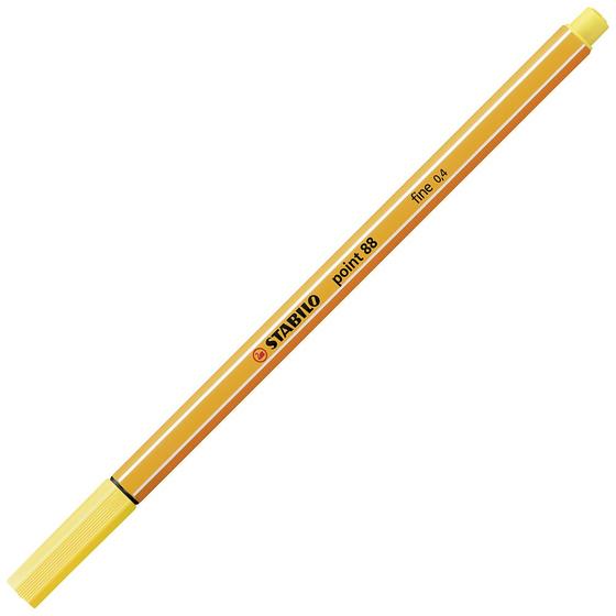 Imagem de Caneta extrafina stabilo point 88 0.4mm amarelo - 88/44