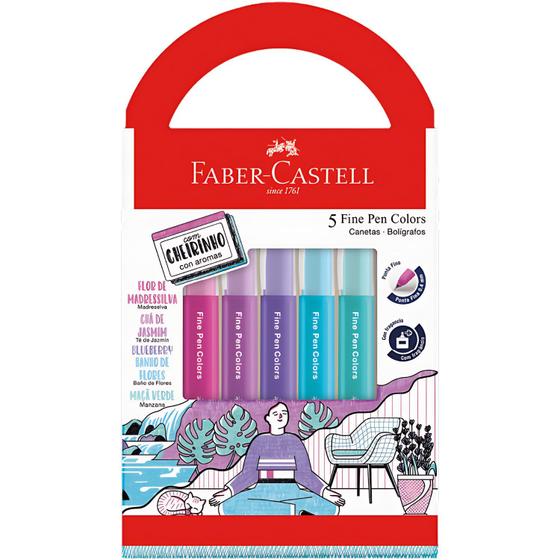 Imagem de Caneta Fine Pen Faber Castell Ponta Fina Contorno Cheirinho