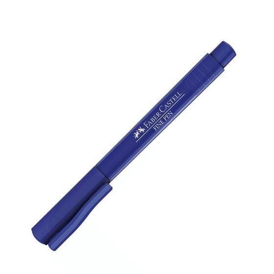 Imagem de Caneta Fine Pen Hidrográfica Azul Escuro 0.4mm - Faber-Castell