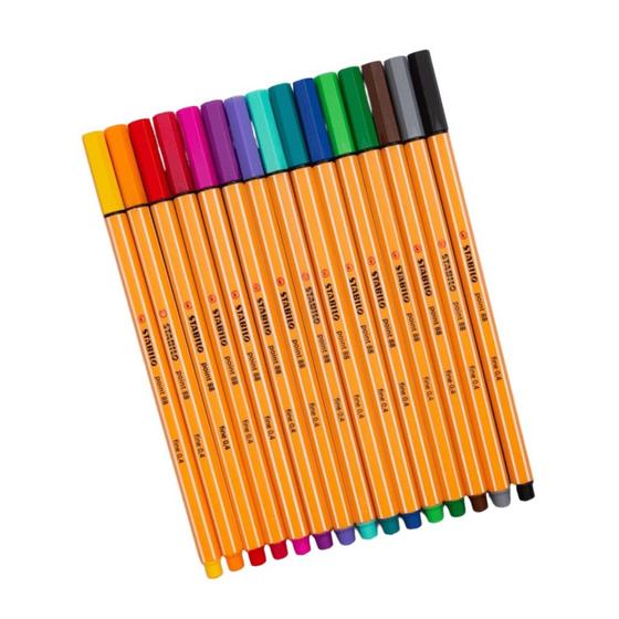 Imagem de Caneta Fineliner Stabilo Point 88 15 cores