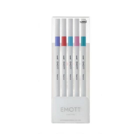 Imagem de Caneta Fineliner Uni Emott nº5 0.4mm 05 Cores