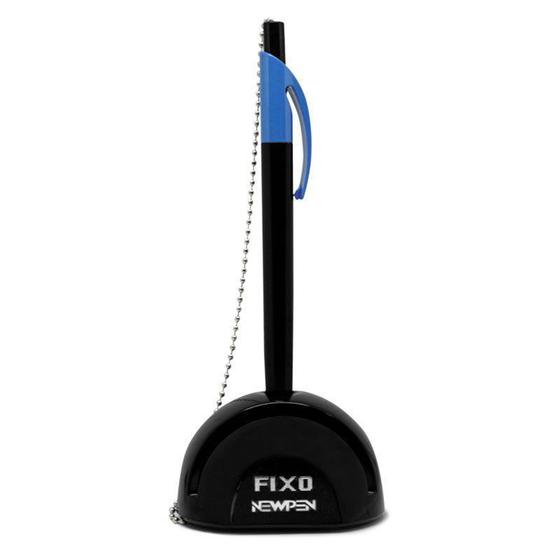 Caneta Fixa Balcão NewPen Azul + Carga 01.790 28484 - Caneta - Magazine ...
