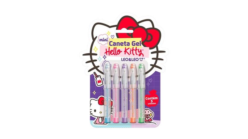 Imagem de Caneta Gel Mini 1.0mm Hello Kitty Colorida - Leo&Leo