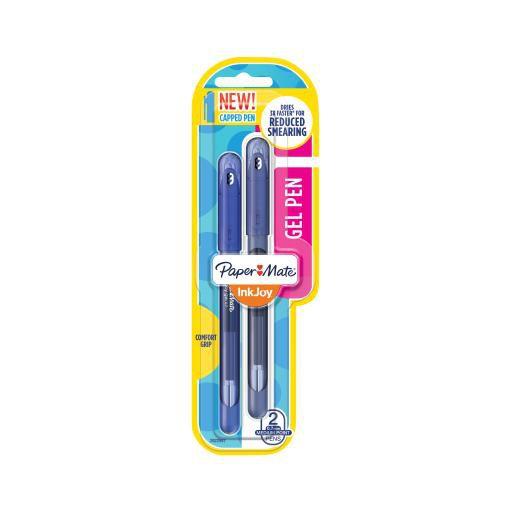 Imagem de Caneta Gel PAPERMATE InkJoy c/ tampa 0.7mm - kit c/2 unds Azul