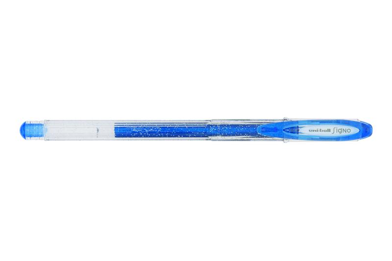 Imagem de Caneta Gel Signo Sparkling c/ Glitter AZUL 0.7mm Uni-ball