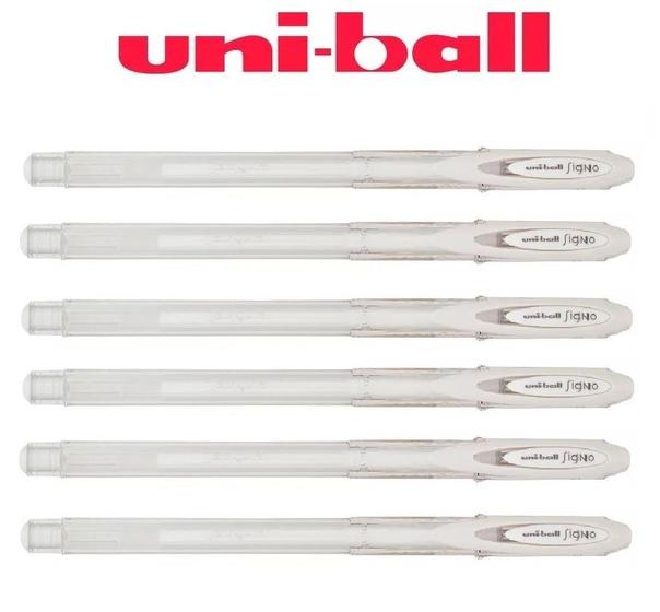 Imagem de Caneta Gel Uni-ball Signo Angelic Colour Branca com 6