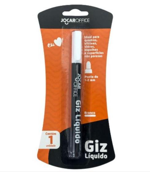Caneta Giz Líquido Branco Jocar Office para etiquetas lousa - Caneta ...