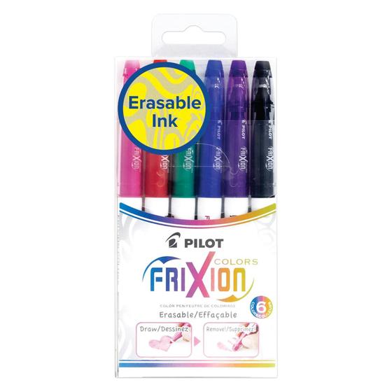 Imagem de Caneta Hidrocor Apagável Pilot Frixion Colors com 06 cores