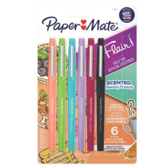 Imagem de Caneta Hidrocor - Paper Mate - Flair Scented Aromas 6 Cores 0.7mm