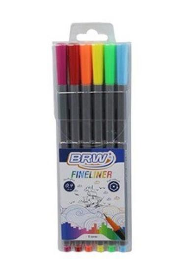 Imagem de Caneta Hidrográfica 0,4Mm Fineliner Blister Com 6 Cores