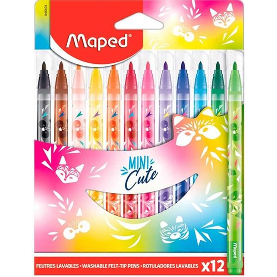 Imagem de Caneta hidrografica mini cute 12 cores   maped   845404