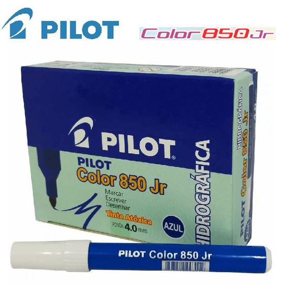Imagem de Caneta Hidrográfica Pilot Color 850 Jr Azul com 12 unidades