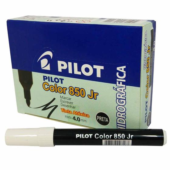 Caneta Hidrográfica Pilot Color 850 Jr Preta 12 Unidades Menor preço em Caneta Hidrográfica Pilot Color 850 Jr Preta 12 Unidades