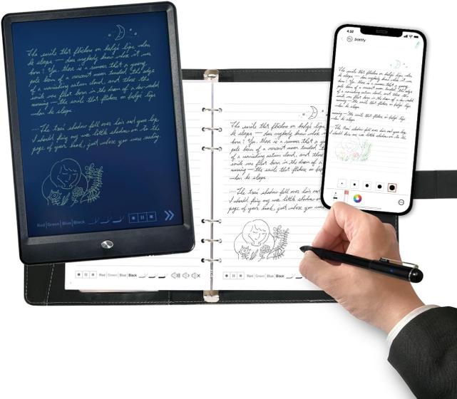 Imagem de Caneta Inteligente Ophayapen SmartPen+ - Com Caderno e Placa de Escrita