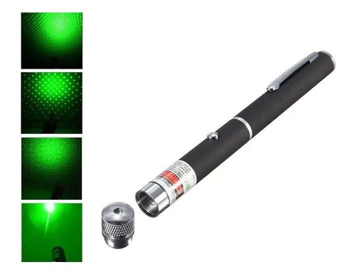 Imagem de Caneta Laser 3 Niveis C/ Movimento Pointer Verde Ultra Forte