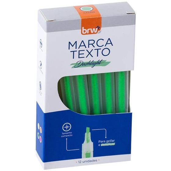 Imagem de Caneta Marca Texto Dashligth Verde Fluorescente CX.C/12