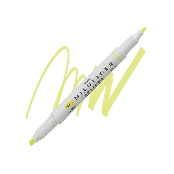 Imagem de Caneta Marca-Texto Duplo Criativo Mildliner Amarelo Zebra