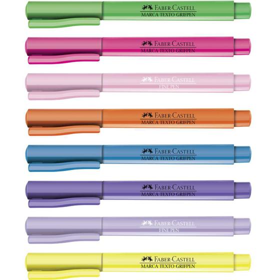 Imagem de Caneta Marca Texto Grifpen Cores Neon Pastel Sortidas