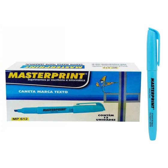 Imagem de Caneta Marca Texto ul Masterprint Mp 612 Mp612 Com 12