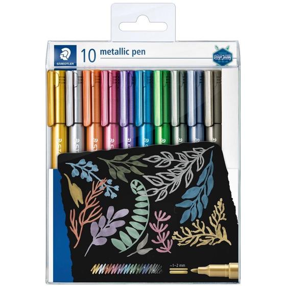 Imagem de Caneta Marcador Artístico Metálico Staedtler Metallic Pen 10