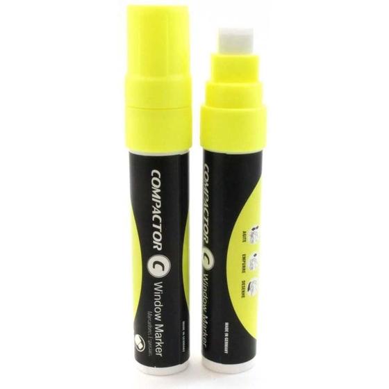 Imagem de Caneta Marcador Compactor Window Marker P/ Vidros Amarelo