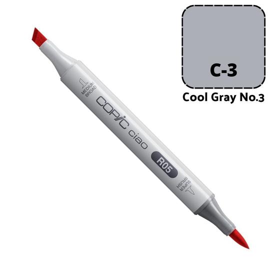 Imagem de Caneta Marcador Copic Ciao Ponta Dupla Cor Cool Gray 3