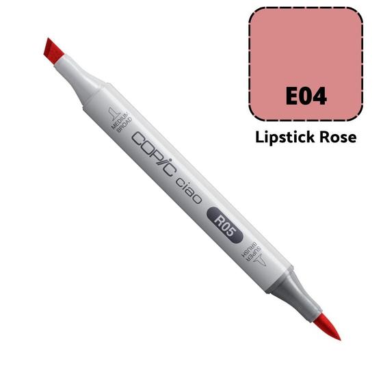 Imagem de Caneta Marcador Copic Ciao Ponta Dupla Cor Lipstick Rose