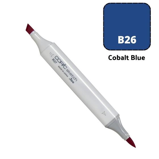 Imagem de Caneta Marcador Copic Sketch Ponta Dupla Cor Cobalt Blue