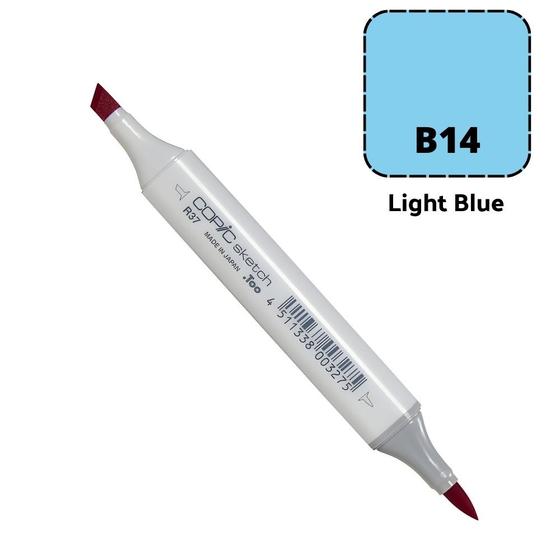 Imagem de Caneta Marcador Copic Sketch Ponta Dupla Cor Light Blue