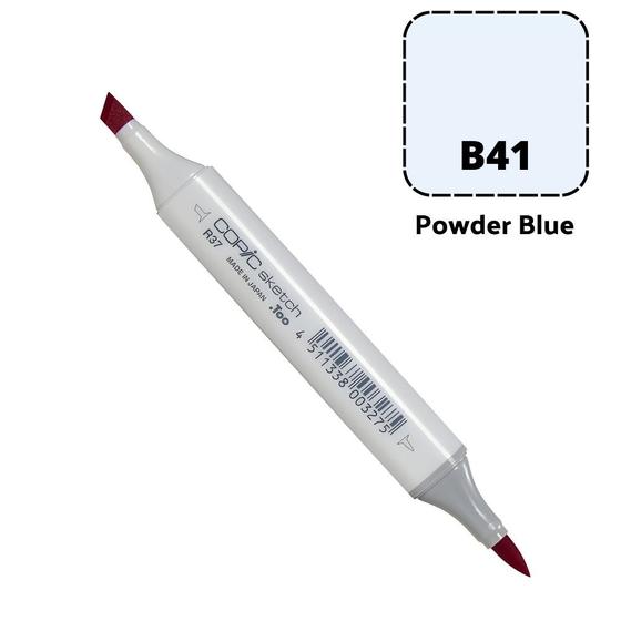 Imagem de Caneta Marcador Copic Sketch Ponta Dupla Cor Powder Blue