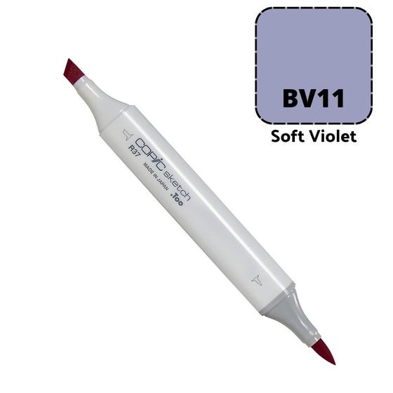 Imagem de Caneta Marcador Copic Sketch Ponta Dupla Cor Soft Violet