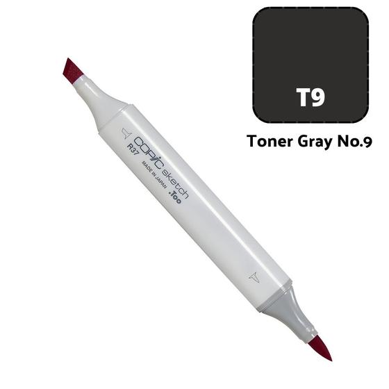 Imagem de Caneta Marcador Copic Sketch Ponta Dupla Cor Toner Gray 9