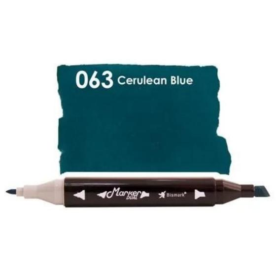 Imagem de Caneta Marcador Marker Dual Ponta Dupla 63 Cerulean Blue Bismark