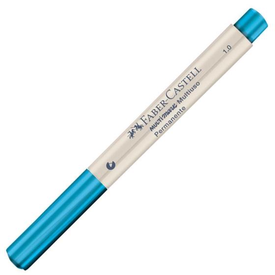 Imagem de Caneta Marcador Permanente Multimark 1.0 Azul Faber Castell