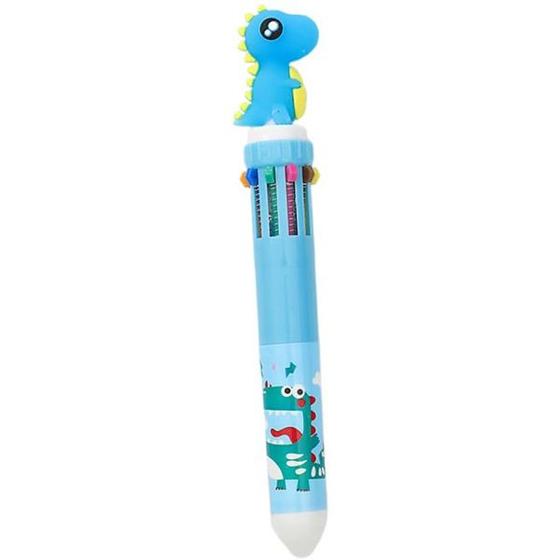 Imagem de Caneta Multicolorida 10 Cores Dino SB02 Azul