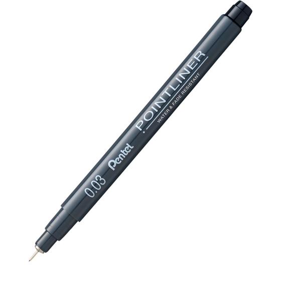 Imagem de Caneta Nanquim Pointliner 0.03Mm Pentel Preta Unidade