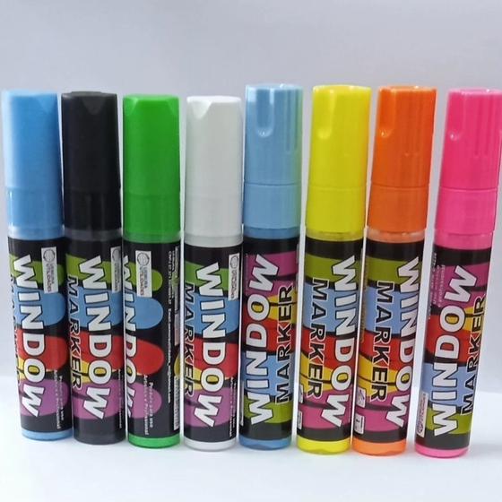 Caneta para vidro (Window Marker) - kit 4 Peças Menor preço em Caneta para vidro (Window Marker) - kit 4 Peças