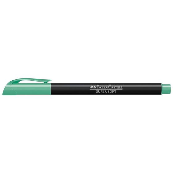 Imagem de Caneta Pen Brush Faber-Castell Supersoft Verde Água