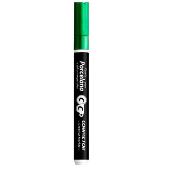 Imagem de Caneta Permanente Compactor Creative Marker Verde Metalico